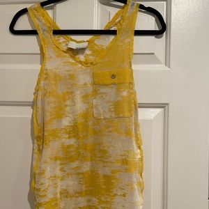 Phillip Lim yellow burnout tank with pocket